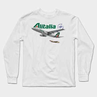 A319 Alitalia Long Sleeve T-Shirt